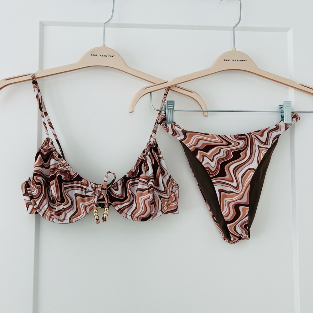 Palm luxury bikini set (from Carbon38)